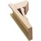 Ekena Millwork 8-in W x 12-in D x 24-in H Balboa Slat Rough Cedar Woodgrain TimberThane Outlooker, Primed Tan OUTUR080X12X24BOA24RCPR - alternate 6